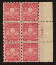 # 654 F/VF OG NH,  right side block