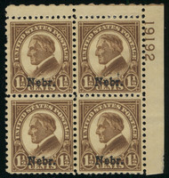 # 670 VF OG NH, Nebr. overprint. CRISP!