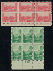 # 740 - 741 F/VF OG NH, or better, (STOCK PHOTO), position and plate collectors please inquire about plate numbers and/ or special positions.