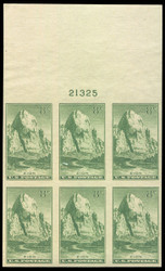 # 763 SUPERB no gum as issued, NH, (Position and plate number collectors - please inquire for special requests as we have others)