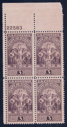 # 897 F-VF OG NH (or better) Plate Block of 4 (stock photo - position and plate number collectors - please inquire for special requests)