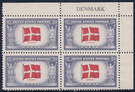 # 920 F-VF OG NH (or better) Plate Block of 4 (stock photo - position and plate number collectors - please inquire for special requests)