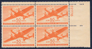 #C 31 F-VF OG NH (or better) Plate Block of 4 (STOCK photo - position and plate number collectors - please inquire for special requests)