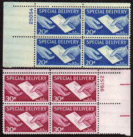 #E20 - E21 VF NH Plate Blocks of 4, Nice!  (stock photo - position and plate number collectors - please inquire for special requests)
