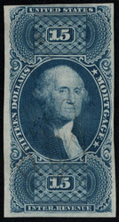 #R 97A VF, w/CROWE (05/22) CERT, an outstanding imperf revenue, seldom seen, fresh colors,  RARITY!