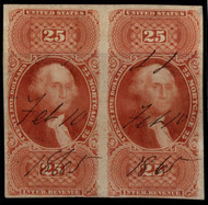 #R100a XF-SUPERB, Pair, large margins all around, three sides are huge, minor paper thin top right margin,  about 6 pairs known, catalogs $8000, SUPER RARE!