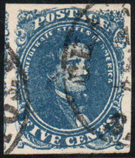 Confed # 4 XF-SUPERB, w/PSE (GRADED 95 (12/13)) CERT,  a lovely stamp with terrific impression, color and cancel,   Seldom seen so fresh!   QUITE LIKELY THE FINEST!   Cert no. 01276001