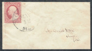 #  11A on cover, mourning cover, plated  66R2L, "GENTS" double transfer