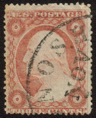 #  25 F/VF, nice town cancel, fresh stamp, light creases, priced right