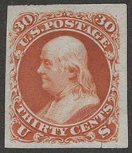 #  61 P3 VF/XF proof on India,  Premiere Gravure Plate Proof, old 71 E2b, small tear