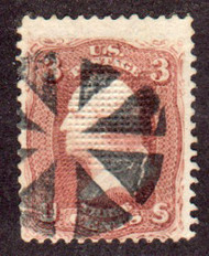 #  85C F/VF, fresh circle of wedges cancel, very nice for this tough issue