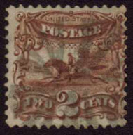 # 113 Fine+ fancy cancel, bold color,  nice stamp