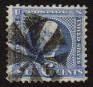 # 115 F/VF, fancy pinwheel cancel, Very nice