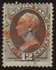 # 151 Fine, bright fancy red cancel,  fresh stamp