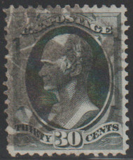 # 154 XF, NY foreign cancel, small tear, SELECT!