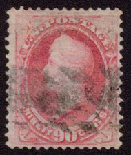 # 155 F/VF used, nicely centered with lighter cancel,  Choice!