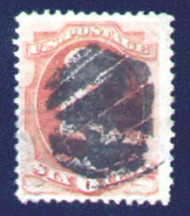 # 159 VF+,  nice fancy cancel,  good looking stamp
