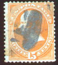 # 163 F/VF, used, fresh stamp