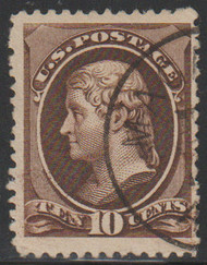 # 209b F-VF JUMBO, town cancel, Bold Color!