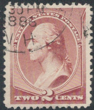# 210 XF-SUPERB, a well centered stamp with lovely cancel, Fresh!