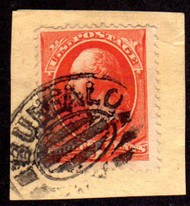 # 214 F/VF JUMBO, stamp tied with 'BUFFALO, NY' cancel