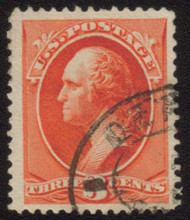 # 214 VF/XF Jumbo, Very Nice Stamp, small thin