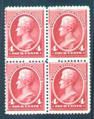 # 215 F-VF LH Very Fresh Block of 4, mint