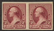 # 219D P5 XF OG NH, Pair, proof on India, rare NH!