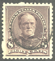 # 225 XF-SUPERB, face free cancel,  very  large margins on this commonly tight stamp, SUPER NICE!