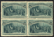 # 238 F/VF OG NH/LH, Block, bottom NH, super fresh block,  RARE as a block as most are broken up for singles,  Nice!