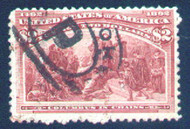 # 242 F/VF, used, nice fresh color,  nice stamp