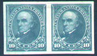 # 273 p VF/XF OG H, imperf pair on stamp paper Scarce