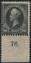 # 276A Fine OG NH, with plate number, some perfs expertly rejoined, RARE PLATE SINGLE!