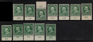 # 279 F/VF OG LH/H*, ONLY ONE STAMP PER PRICE, we have 12 stamps available. See our other PLATE SINGLES, in bulk.  We can combine shipping, please ASK!  Order as many PLATE NUMBER SINGLES as you like an tell us by ROW and COLUMN NUMBER which ones you