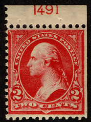 # 279Bj F/VF OG VLH, Booklet Single with plate number,  VERY RARE!