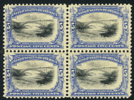 # 297 VF OG NH/VLH, Block, bottom NH,  a super block,  blocks are getting harder to find,  CHOICE!