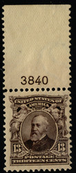 # 308 F/VF JUMBO OG NH, large top plate number, Fresh!