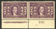 # 325 F/VF OG LH, Plate Number Pair, nice and fresh!