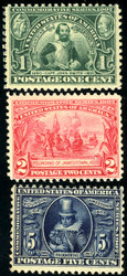 # 328 - 330 F/VF OG NH, a post office fresh set, super colors,  very hard to find well centered!