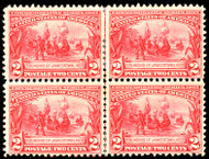 # 329 F/VF OG Hr, Block, very nicely centered for this issue,   SUPER SELECT!
