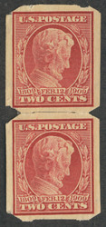 # 368 VF OG Hr, Pair, U.S. Automatic Vending Co, Private Perf,  Fresh!
