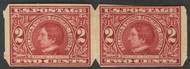 # 371 F/VF OG Hr, Pair, U.S. Automatic Vending Co, private perf, Fresh!