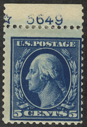# 378 Fine+ OG H, plate number, single, RICH COLOR!