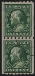 # 390 F/VF, Pair, faintly canceled, super nice pair,  RARE!
