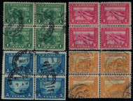 # 397 - 400 F/VF, Blocks, small faults as usual on these, nice price