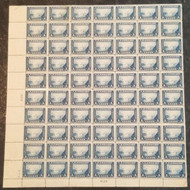 # 403 5c Golden Gate, F/VF OG NH, 5 stamps Hinged, A super fresh sheet and well centered throughout! one stamp repaired, OUTSTANDING SHEET!