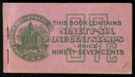 # 405b BK33 COMPLETE BOOK, F/VF OG NH, a very rare complete booklet, cover has minor creases, not too bad,  FRESH COLOR!