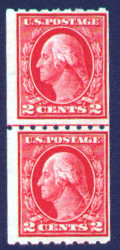 # 411 F/VF OG NH, Line Pair, nice