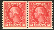 # 455 VF/XF OG NH, Pair, super color, nicely centered!