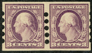 # 483v SUPERB OG NH, Pair, Mailometer Company Private Perfs, Type IV, SELECT MINT PAIR!